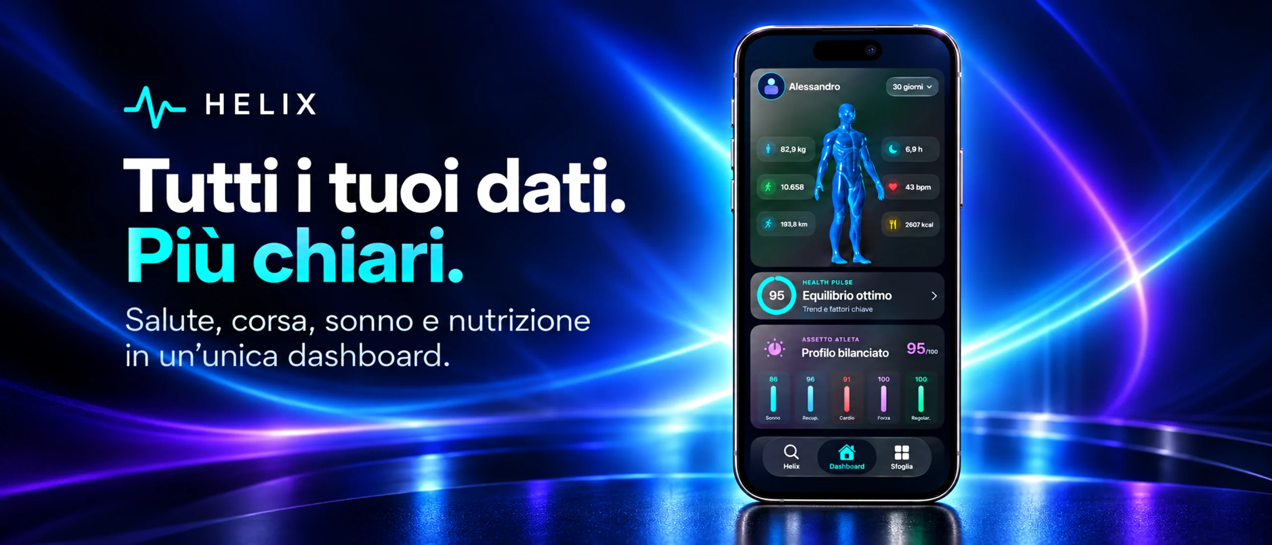 Banner Helix con panoramica reale dell app